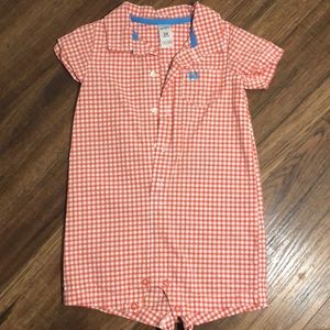 Carter Red Gingham Romper